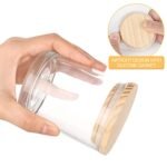 12 Pcs SHOWIN 7 OZ Thick Candle Jars with Wood Lids - Empty Candle Making Containers, Clear Sample Jars - Image 3