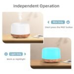 SPLITSKY Aromatherapy Essential Oil Diffuser: 300ML, Remote Control, 8-Hour Quiet Mist, 7-Color LED for Home & Yoga. - Image 2