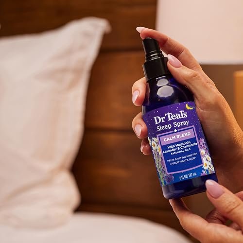41xW3KYeL._SL500_.jpg Dr Teal's Sleep Spray with Melatonin & Essential Oils, 6 fl oz - 3 Pack for Restful Nights! - Image 6