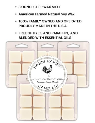 41x95GEAqYL._SL500_.jpg Farm Raised Candles: Handmade USA Soy Wax Melts 5-Pack - Pumpkin Spice, Vanilla Cream Pie & More! - Image 7