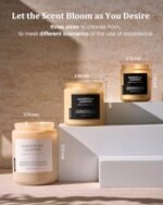 M&SENSE Gardenia Jasmine Candle: 110-Hour Slow-Burning, Non-Toxic, Scented Aromatherapy Gift. - Image 6