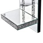 Aeveco Crystal Crush Diamond Wall Candle Sconces - Set of 2 Silver Holders for Living & Dining Rooms (Rectangle Stripe Style 4) - Image 7