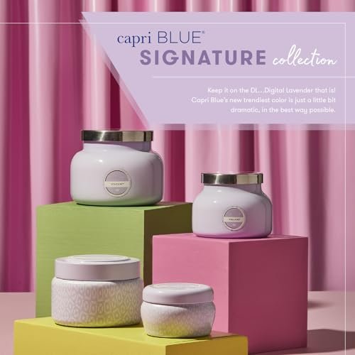 41xn5fMpJ3L._SL500_.jpg Capri Blue Volcano Scented Candles - Luxe Lavender Jar (19 oz) with Tropical Fruit & Sugared Citrus - Image 6