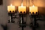 Black Wall Candle Sconces - 3 Iron Candelabras for Gothic Victorian Decor in any Room - Image 7