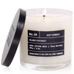 Lulu Candles | Island Coconut | Luxury Scented Soy Jar Candle | Hand Poured in The USA | Highly Scented & Long Lasting (6 Oz.)