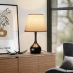 ONEWISH Touch Bedside Lamp: 3-Way Dimmable Table Lamp with Fabric Shade for Bedroom and Office Use. - Image 5