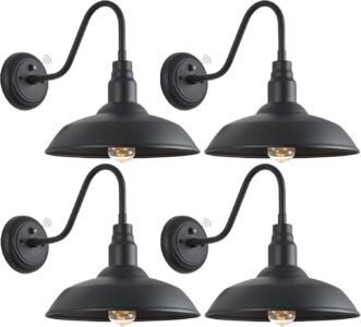 Our Review: Durable 14″ Gooseneck Barn Lights with Smart Sensor