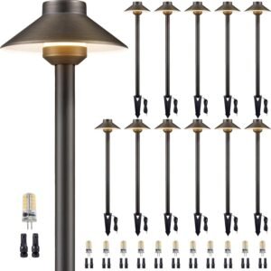 Our Review of Solid Brass 12V Pathway Lights: Durable & Stylish