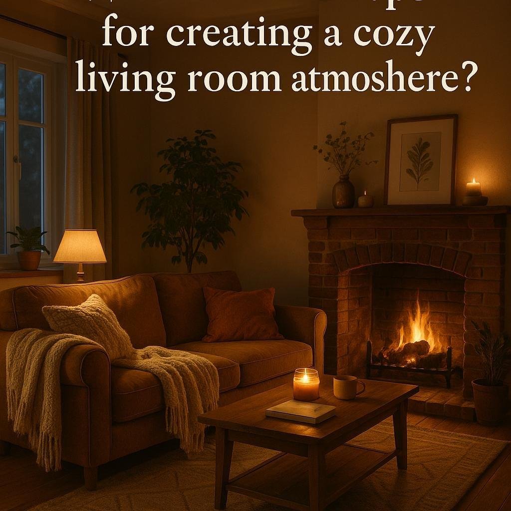 What are some tips for creating a cozy living room atmosphere?