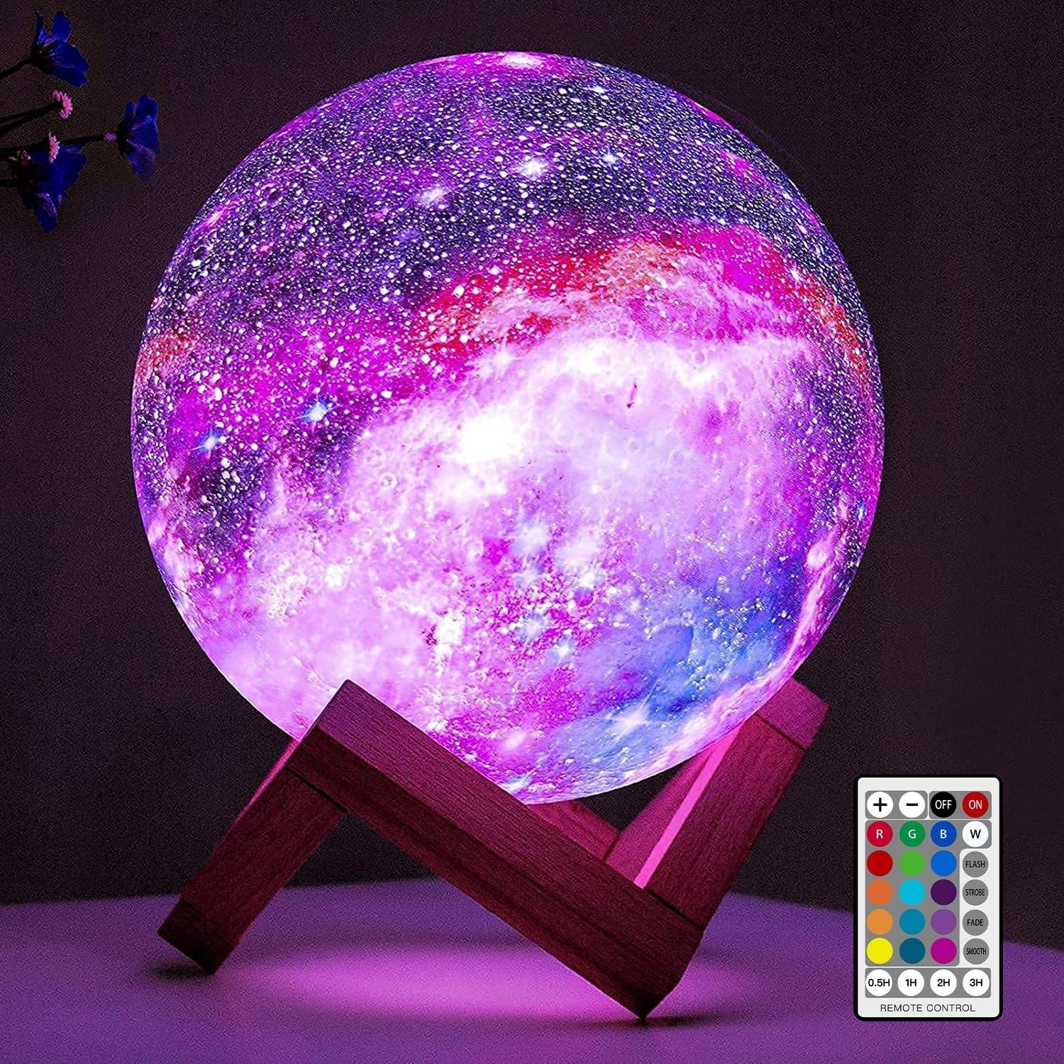 Our Brightworld Moon Lamp Review: A Magical 16-Color Galaxy Night Light