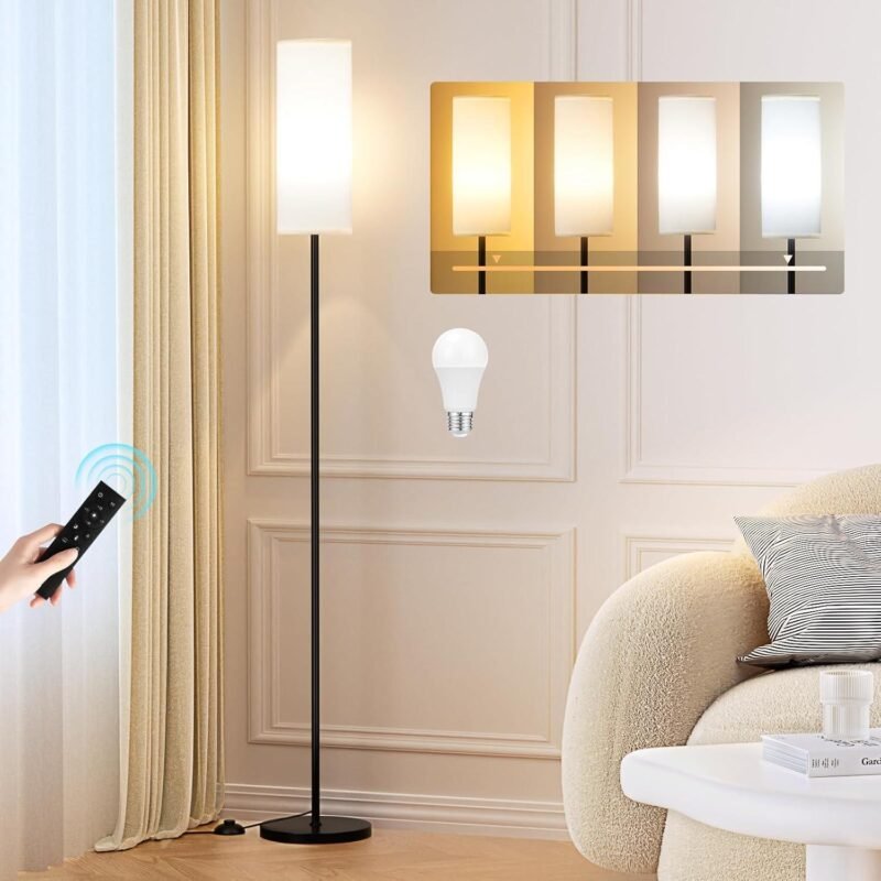 Our Review of Ambimall 64″ Modern Floor Lamp with Remote Control