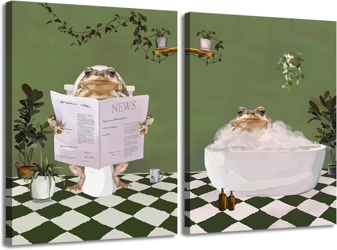 We Tested This Hilarious Frog Bathroom Art So You Don’t Have To