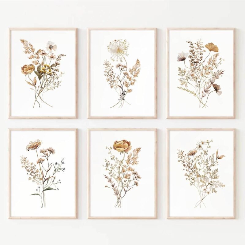 We Explore the Charm of Joocrise Watercolor Botanical Prints
