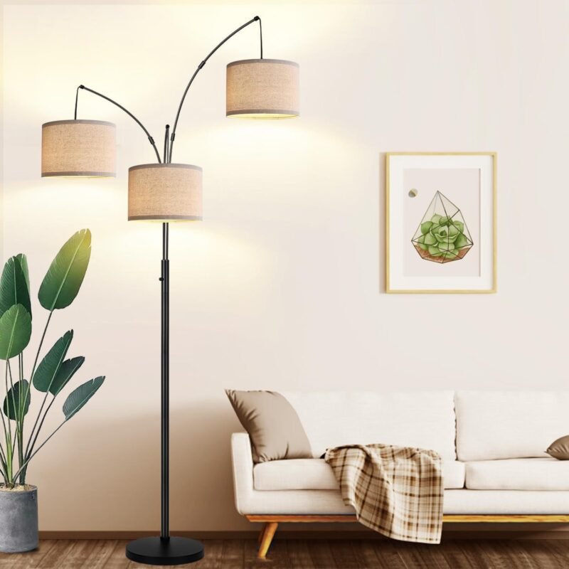 Our Review: Stylish & Functional Dimmable 3-Light Floor Lamp