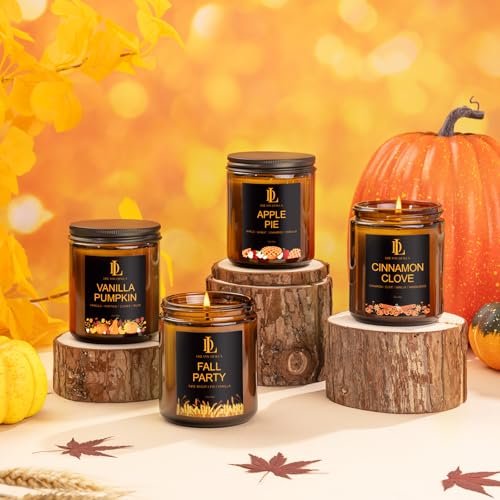 51p8FVVQ1L._SL500_.jpg Cinnamon Clove Scented Candle | 7oz Fall Soy Candle for Home Decor, 50-Hour Burn Time, Perfect Thanksgiving Gift - Image 7