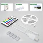 Maylit 8.2ft USB LED Backlight for 40-60in TVs - RGB Strip Lights with Remote for Room Decor - Image 2