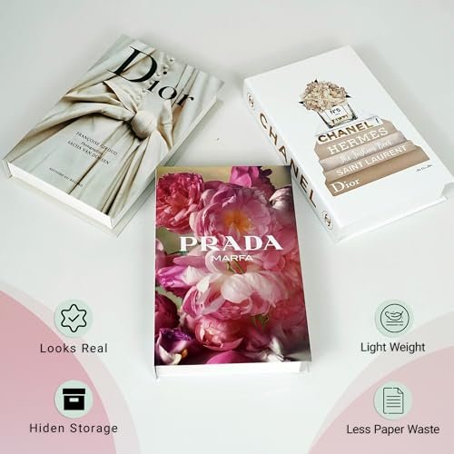 510SZ5izLL._SL500_.jpg TOP CLADD Decorative Coffee Table Books: Aesthetic Faux Books for Home, Office, and Bedroom Décor, 3-Piece Set. - Image 4