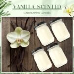 MTLEE 4-Pack 12 oz Vanilla Scented Soy Candles with Essential Oils - Perfect for Home, Weddings, and Gifts! - Image 5