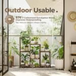 Bamworld 3-Tier Plant Stand - Indoor/Outdoor Wooden Shelf for Plant Display & Boho Decor. - Image 3