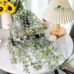 Der Rose 1Pc Fake Eucalyptus Plant: Artificial Hanging Decor for Vintage Boho Farmhouse and Office Spaces. - Image 2