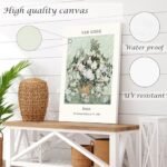 Induslyfe Set of 3 Vintage Sage Green Canvas Prints - Matisse Mid Century Floral Wall Art for Home Decor 12x16 - Image 4