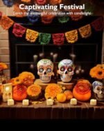 Homemory Battery-Operated Timer Tea Lights - 6-Hour Auto On, Flameless LED Votives, 12-Pack for Decor - Image 7