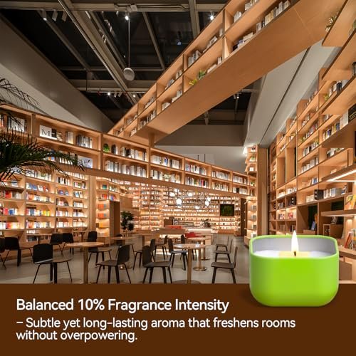512eBvolGNL._SL500_.jpg 4-Pack Scented Soy Wax Candles | 10% Essential Oil | Lavender, Gardenia, Lilac, Vanilla Aromatherapy Candles - Image 7