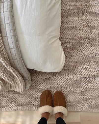 514Ht-fYczL._SL500_.jpg S & L Homes Handwoven Jute Cotton Area Rug for Living Room - 8' x 10' Rustic Bohemian Decor - Image 8