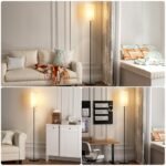 Ambimall 64" Floor Lamp with Bulb - Beige Shade, Pull Chain Switch, Minimalist Design for Living Room & Bedrooms - Image 6