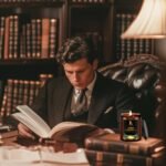 Lemon Eucalyptus Scented Soy Candle in Amber Jar – Perfect Gift for Men & Women, 7oz - Image 5