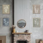 Set of 4 Framed Boho Wall Art - Minimalist Botanical Prints for Rustic Farmhouse Decor (Brown, 12x16) - Image 4