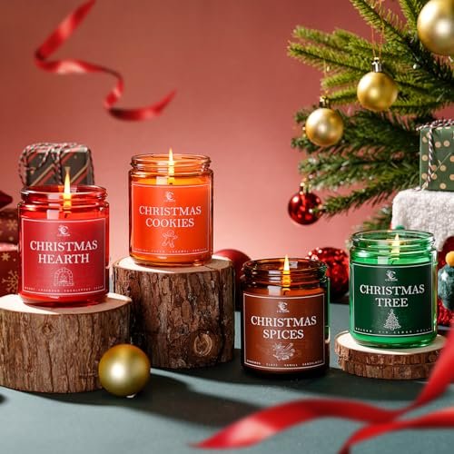 518vvMHHmPL._SL500_.jpg Set of 4 Long-Lasting Scented Candles for Home - Ideal Aromatherapy Gifts for Birthdays, Halloween, and Christmas. Perfect for Everyone! - Image 2