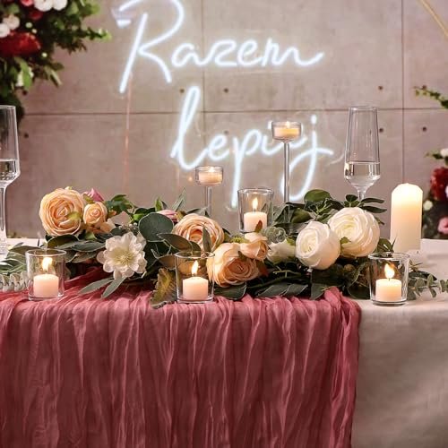 519xdTBPz9L._SL500_.jpg Letine 36-Pack Clear Glass Votive Candle Holders for Weddings, Home Decor, and Holidays. - Image 2