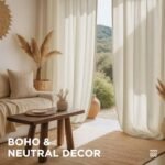 Joydeco 96" Length Linen Curtains, 2-Panel Set, Light-Filtering Drapes for Living Room/Bedroom, Ivory - Image 7