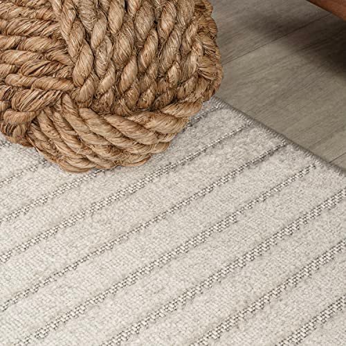 51ANIVkvdJL._SL500_.jpg JONATHAN Y Hallie 8x10 Minimalist Ivory/Cream Indoor/Outdoor Area Rug, Pet-Friendly, Washable, Stain-Resistant. - Image 10