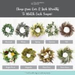 Rustic Small Wreath - Stylish Seasonal Decor for Living Room, Entryway & Kitchen by Foundations Decor - Image 4