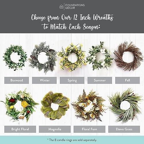 51BZ17VRUuL._SL500_.jpg Rustic Small Wreath - Stylish Seasonal Decor for Living Room, Entryway & Kitchen by Foundations Decor - Image 4
