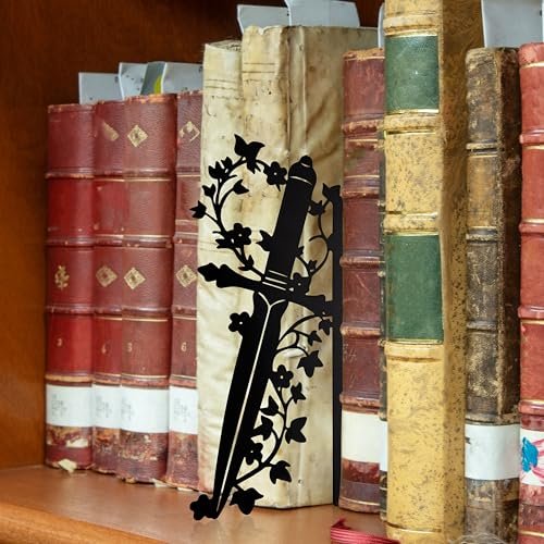 51Be3GP6cEL._SL500_.jpg UrbanEco Dagger Bookshelf Decor – Fantasy Shelf and Desk Accessory for Men’s Gifts and Book Lovers - Black - Image 3