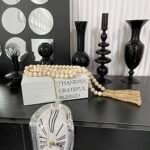 Decorative White Faux Books for Home Decor - Rustic Farmhouse Stacked Display (Thankful Grateful Blessed) - Image 6