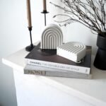 Stylish Decorative Concrete Bookends for Heavy Books – Set of 2 with Anti-Slip Pads for Chic Decor! - Image 8