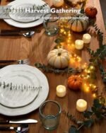 Homemory Battery-Operated Timer Tea Lights - 6-Hour Auto On, Flameless LED Votives, 12-Pack for Decor - Image 10