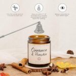 Cinnamon & Pumpkin Scented Candle – 7 oz Cozy Fall Candle for Home, Perfect Autumn Décor & Gifts. - Image 5