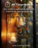Homemory Battery-Operated Timer Tea Lights - 6-Hour Auto On, Flameless LED Votives, 12-Pack for Decor - Image 3