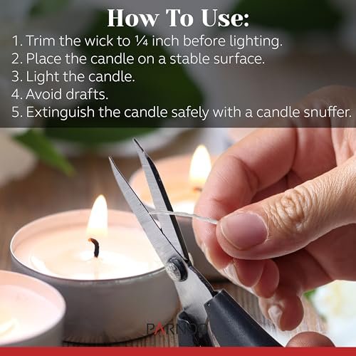 51JALoAbVML._SL500_.jpg Bulk White Unscented Tea Light Candles in Metal Cups - 250 Votives, 4.5 Hour Burn Time for Weddings & Events - Image 5