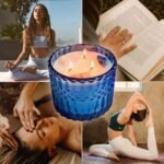 14oz Healing Crystal Candle with Citrine, Lapis Lazuli, Clear Quartz for Optimism & Abundance. - Image 7