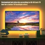 Maylit 8.2ft USB LED Backlight for 40-60in TVs - RGB Strip Lights with Remote for Room Decor - Image 4