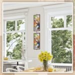 CroBlissful 2-Piece Mid Century Wall Art: Elegant Wooden Geometric Panels for Modern Decor - Image 5