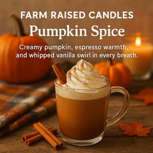 51KghO7Y-aL._SL500_.jpg Farm Raised Candles: Handmade USA Soy Wax Melts 5-Pack - Pumpkin Spice, Vanilla Cream Pie & More! - Image 3
