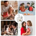 Starfa Mini Couple Statue for TV Stand: Modern Living Room Decor, Ceramic Shelf Accent, Nightstand Knick-Knacks. - Image 7