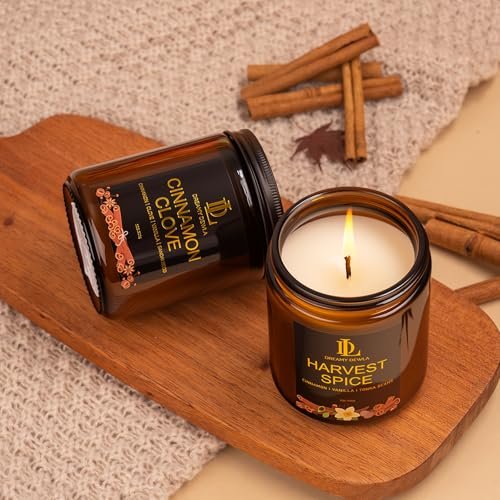 51McuOiHEWL._SL500_.jpg Cinnamon Clove Scented Candle | 7oz Fall Soy Candle for Home Decor, 50-Hour Burn Time, Perfect Thanksgiving Gift - Image 6
